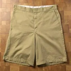 ディッキーズ　ハーフパンツ　バギーショーツ　ベージュ　W38　XL　ビッグサイズのサムネイル