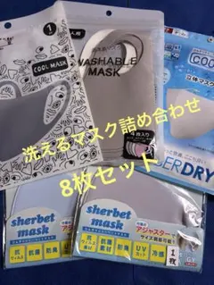 【洗えるマスク】色々セット ☆8枚まとめ売り