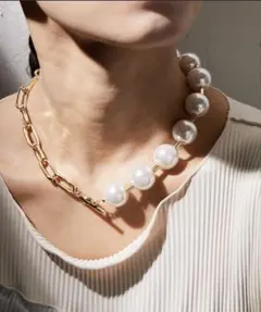 ビックパールネックレス イアパピヨネ