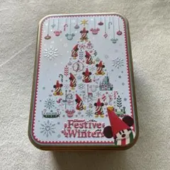 ディズニー Disney Festive Winter リルリンリン クッキー缶