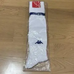 Kappa サッカーソックス 25-27cm ホワイト/ブルーのサムネイル