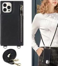 iPhone12Pro Max 手帳型 スマホ 携帯 用 ケース 肩掛け