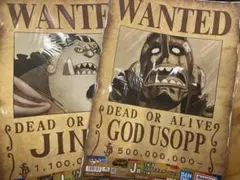 ワンピース 一番くじ 手配書 GIANTポスター ウソップ ジンベエのサムネイル