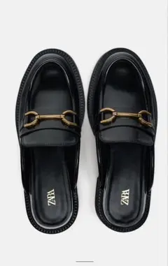 ZARA ブラック ミュールローファーのサムネイル