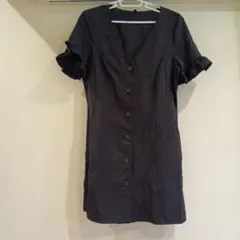 ZARA trf collection Vネック 半袖 ワンピース Lのサムネイル