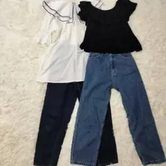 《ガーリー》ふんわり着回しコーデ 4点まとめ売り