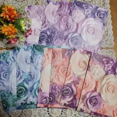 平袋 薔薇柄 12枚