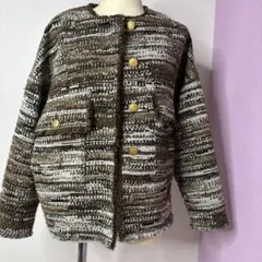 新品今期　ジャーナルスタンダードレサージュ　ノーカラージャケット　生地上質