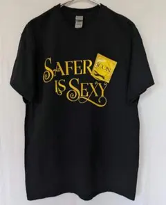 SAFER IS SEXY エイズヘルスケア財団の国際コンドームデー Tシャツのサムネイル