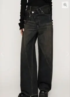 SLY DOUBLE BELT WIDE FLARE PT-C 黒 サイズ1 - メルカリ