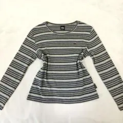 ボーダー 長袖 Tシャツ Lサイズ 00s y2k 平成