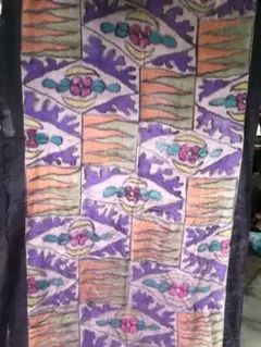 インドシルク  アンティークサリー