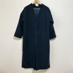 KBF ロングコート　チェスターコート　ノーカラーコート