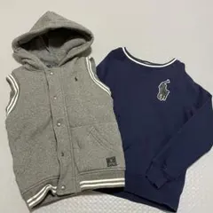 ラルフローレンローレン★7T 130相当★キッズボーイズ★ベスト　スウェット長袖