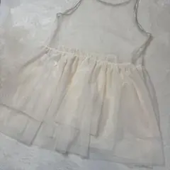 ロペピクニック　ノースリーブ　ペプラム　シアー　チュール　フリル　インナー￼38