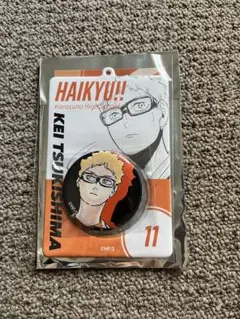 ハイキュー 缶バッジ&特製ホルダー　月島蛍