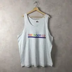 90s USA製 タンクトップ 企業ロゴ カラフル XLサイズ ヴィンテージ