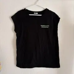 GU ブラック ノースリーブ Tシャツ