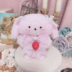 ふわふわ垂れ耳うさちゃんぬいぐるみ(ぴんく) ᐡ ̳ᴗ ̫ ᴗ ̳ᐡ
