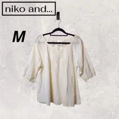 niko and... ニコアンド 五分袖 ブラウス シャツ 五分袖 春服
