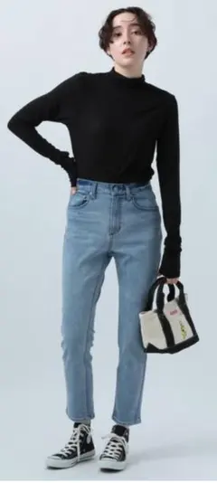 【BAYFLOW】新品・タグ付き テーパードデニムパンツ（25サイズ）