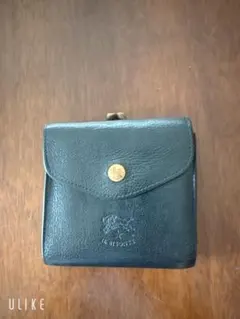 IL BISONTE イルビゾンテ　二つ折り財布 がま口 ブラックのサムネイル