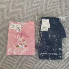 ミキハウス　100cm 長袖Tシャツとデニムズボン