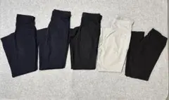 【5点セット】ユニクロ犬印マタニティパンツ M ブラック　ネイビー　グレー