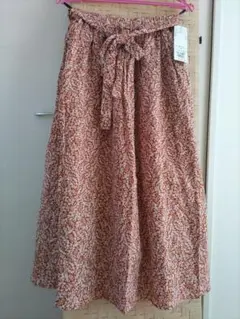 *サマンサモス・花柄スカート茶*新品