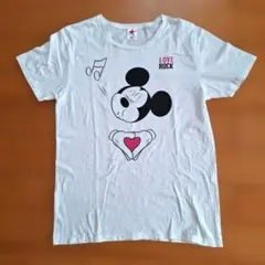 rockin' star ミッキーマウス 半袖Tシャツ ホワイトのサムネイル