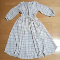 七分袖ワンピース