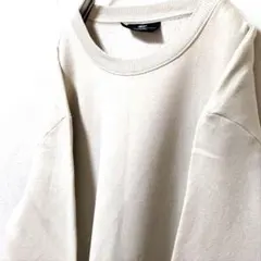 エイチアンドエム 無地 スウェットトレーナー ベージュ 古着