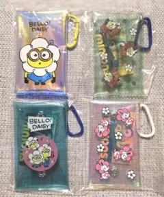 ★ミニオン クリアマルチケース ＜ ４種セット ① ＞ カラビナ付き