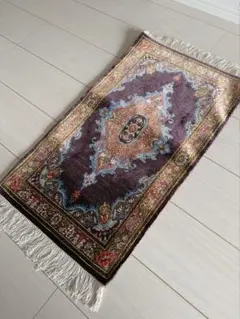 新品未使用】絵画風絨毯 ペルシャ産 イラン 絨毯 ラグ カーペット 馬
