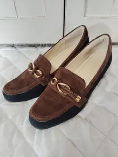 リーガル ヒールローファー ビット金具 バイカラー ブラウン×グリーン