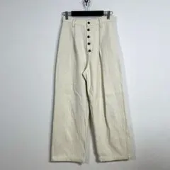 TODAYFUL ヘリンボーン フロントボタン ワイドパンツ 38 M