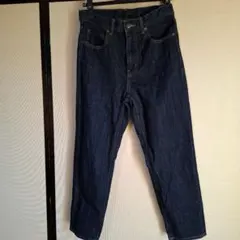 ユニクロテーパードデニムパンツ ダークブルー