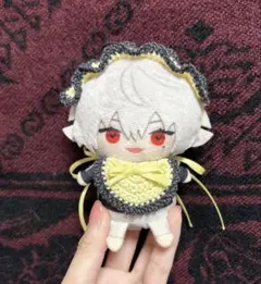 《黄黒×黄》にじぱぺっと ぬい服 ホワイトブリム スタイ セット