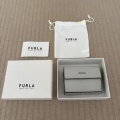 FURLAフルラ三つ折り財布　グレー