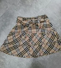 Burberry Blue Label フリルスカート ノバチェック 38 - メルカリ