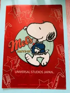 ★USED・美品★スヌーピーSNOOPYクリアファイル【USJにて購入】