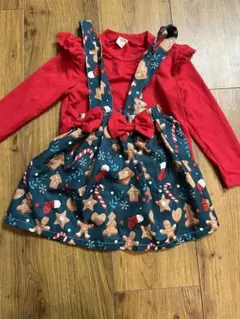 SHEIN ジンジャーブレッドマン ワンピース　クリスマス　冬　100