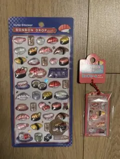 【匿名配送】クーリア ボンボンドロップシール 和柄 すし 寿司 ミニチャーム