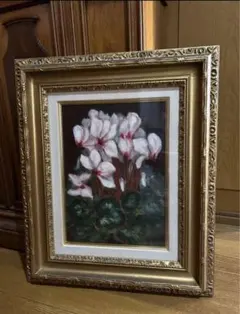 油絵 静物画 花瓶の薔薇 miyaサイン入り - メルカリ