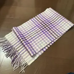 LACOSTE チェック柄マフラー