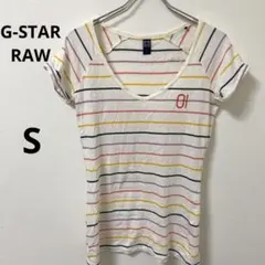 G-STAR RAW Tシャツ カットソー 半袖 ボーダー レディースのサムネイル