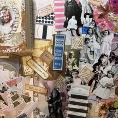 S1 紙もの おすそ分け ミニジャンクジャーナル コラージュ素材