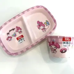 【値下げ】サンリオのんびりタイム　マイメロディ食器2点セット