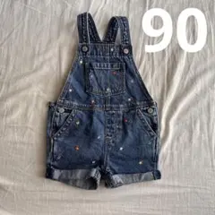 baby GAP花刺繍デニムサロペット