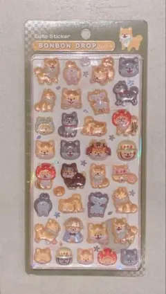 【正規品】ボンボンドロップシール クーリア 和柄　柴犬